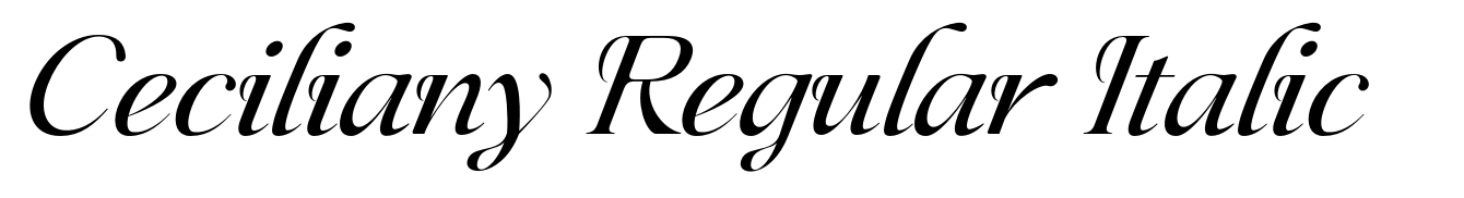 Ceciliany Regular Italic